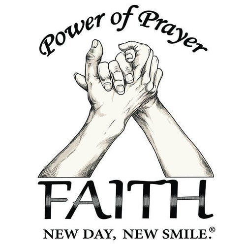 New Day New Smile Power Of Prayer - Faith Inspirational Women's T-Shirt available at NewDayNewSmile.com