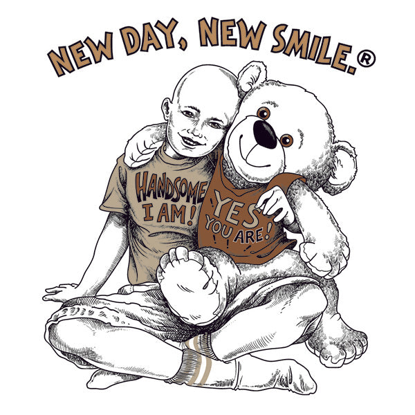 New Day New Smile Boys, Girls, Children's Inspirational Cancer T-Shirt available at NewDayNewSmile.com