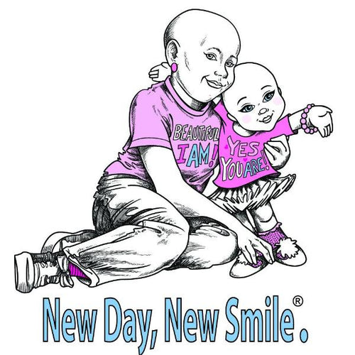 New Day New Smile Girls, Boys, Children's Inspirational Cancer T-Shirt available at NewDayNewSmile.com