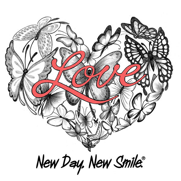 New Day New Smile Love Of Butterflies Women's Tee available NewDayNewSmile.com