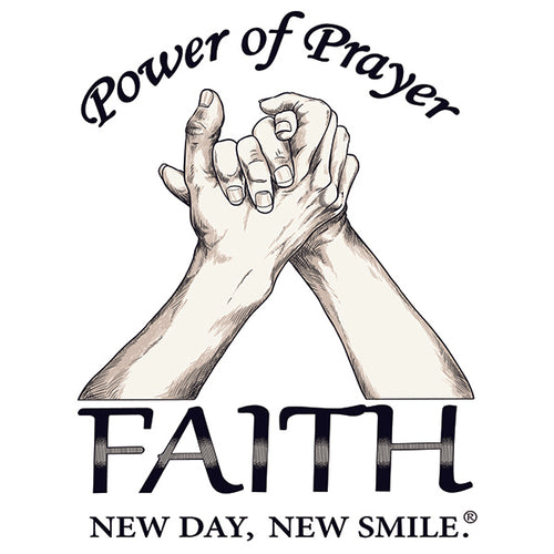 New Day New Smile Power Of Prayer - Faith Inspirational Men's T-Shirt available at NewDayNewSmile.com