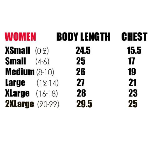 women's size chart